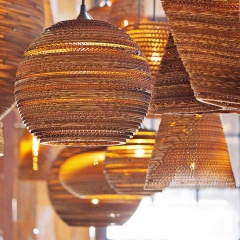 Luminaria Corrugated Board Pendant Light