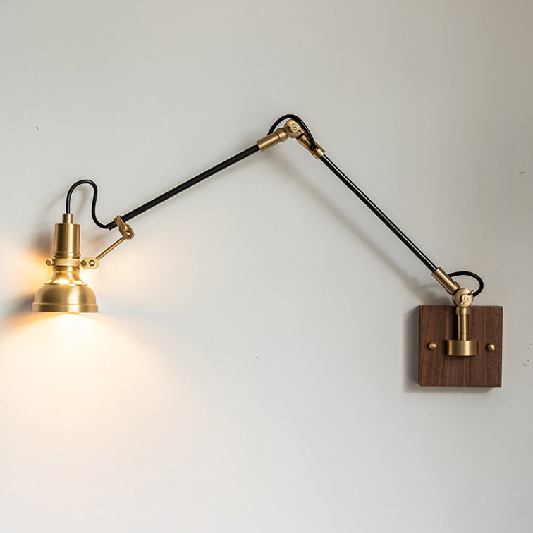 Mill House Long Arm Brass Wall Light