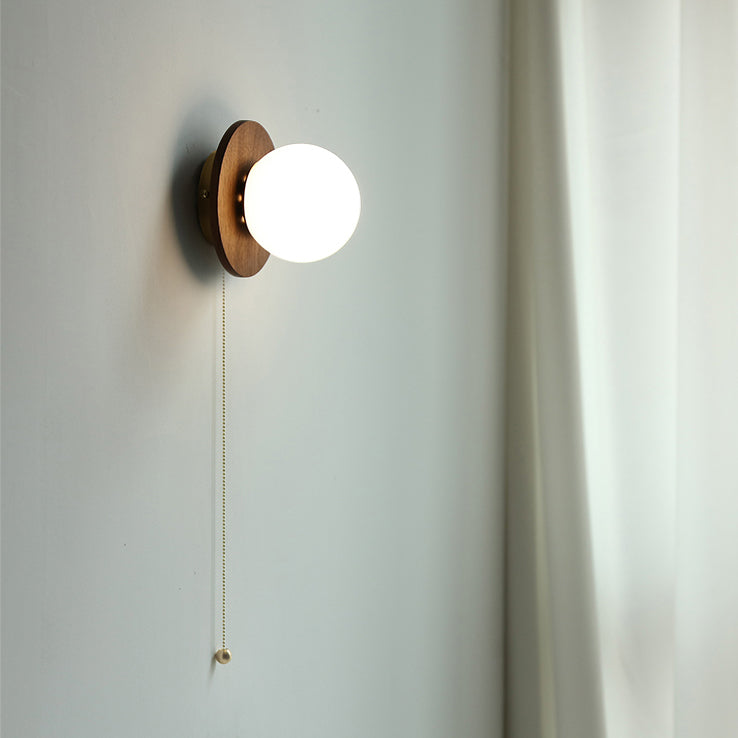 Odesa Wooden Plate Minimalist Line Japandi Wall Light / Ceiling Light