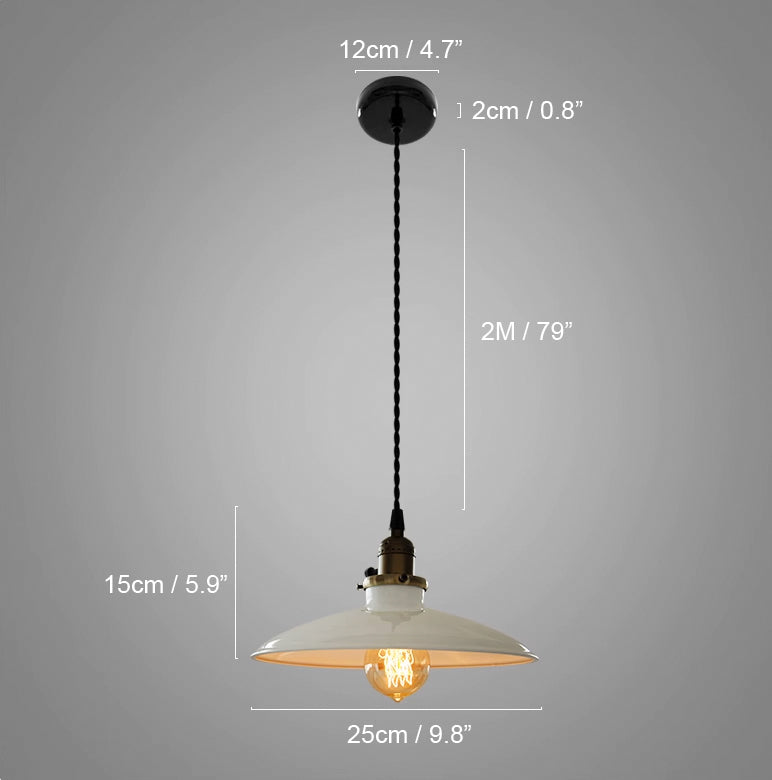 Allen Industrial Vintage Pendant Light