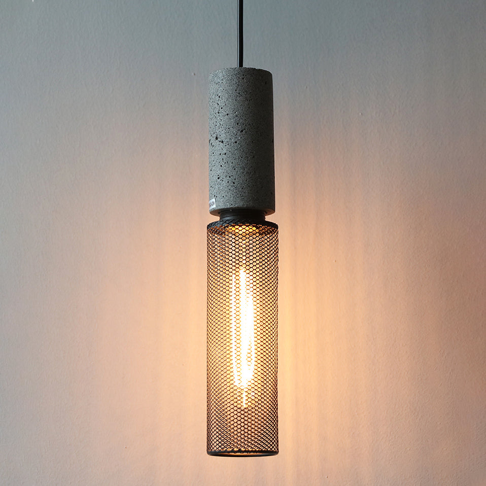 Ilford Concrete Minimalist Line Industrial Pendant Light