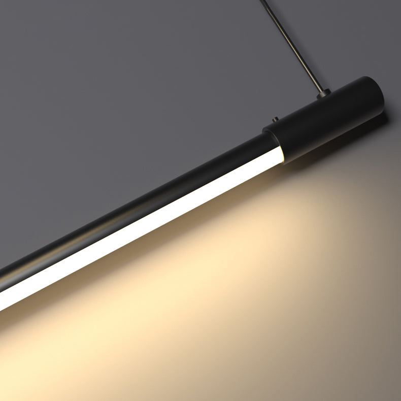 minimalist strip line pendant light		