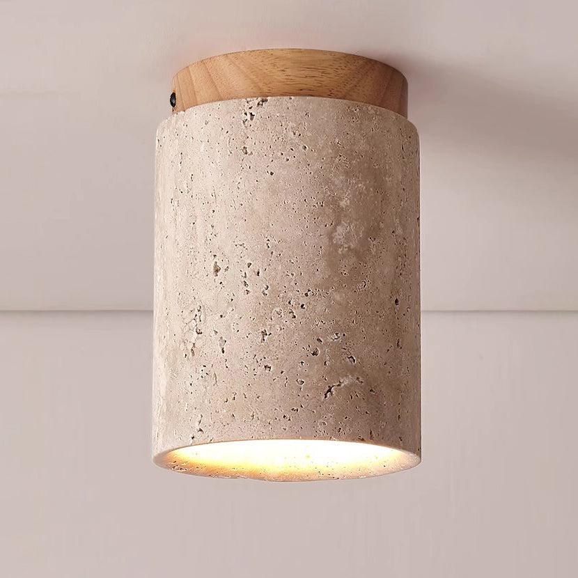 Sonoma Wood And Stone Minimalist Ceiling Light