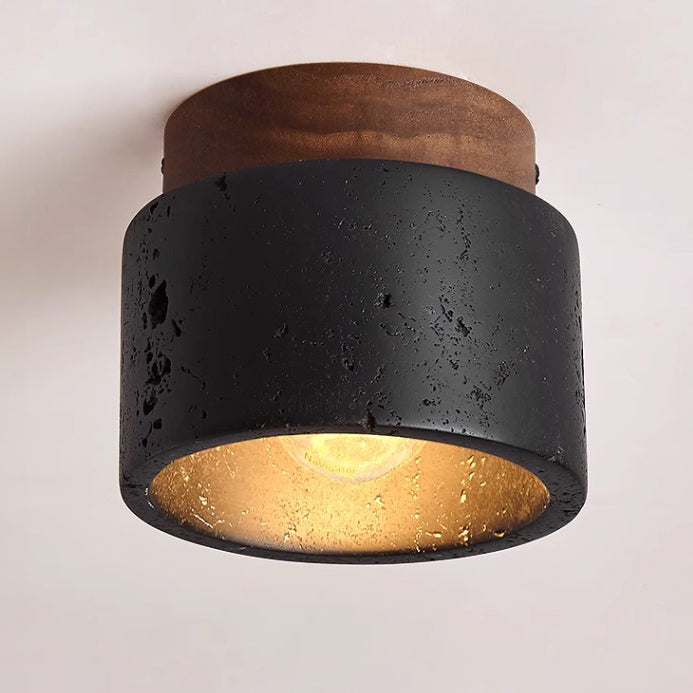 Sonoma Black Stone Ceiling Light