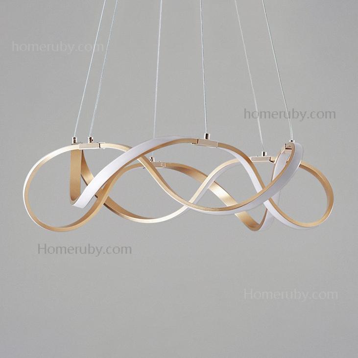 ribbon led chandelier