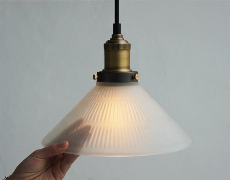 Fluted Glass Pendant Light 5420